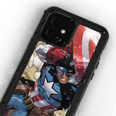 Marvel Captain America Epic Shield Break iPhone 12 Waterproof Case