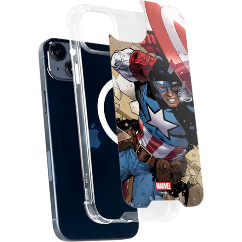 Marvel Captain America Epic Shield Break iPhone 13 MagSafe Case