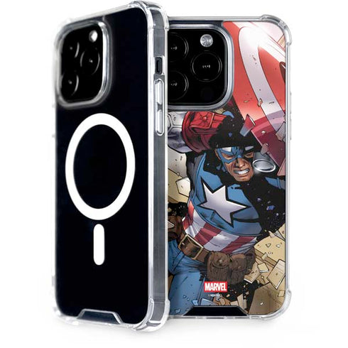 Marvel Captain America Epic Shield Break iPhone 13 Pro MagSafe Case