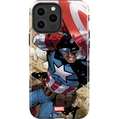 Marvel Captain America Epic Shield Break iPhone 13 Pro Max Impact Case