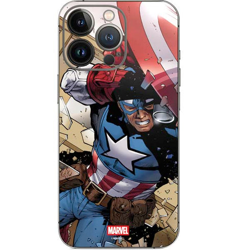 Marvel Captain America Epic Shield Break iPhone 13 Pro Skin