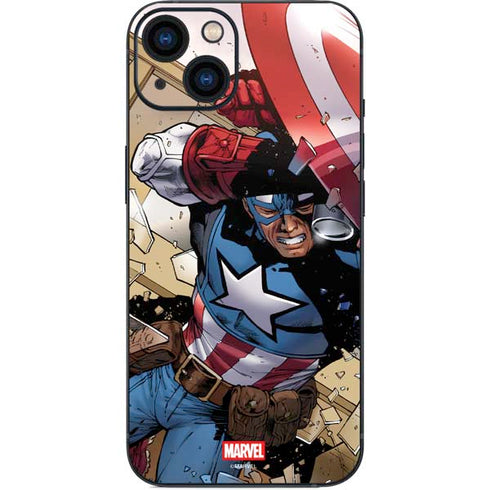 Marvel Captain America Epic Shield Break iPhone 13 Skin