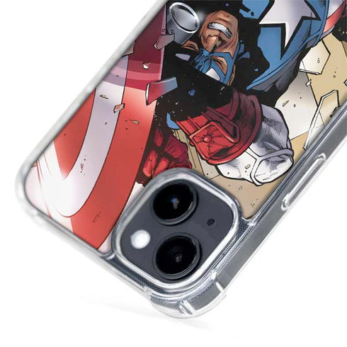 Marvel Captain America Epic Shield Break iPhone 14 MagSafe Case