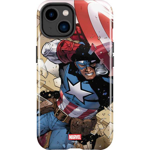 Marvel Captain America Epic Shield Break iPhone 15 Impact Case