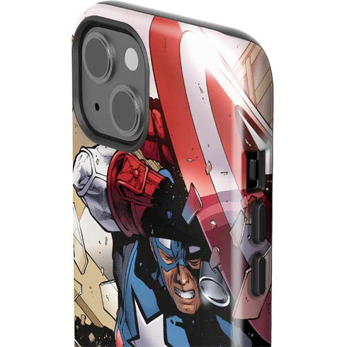 Marvel Captain America Epic Shield Break iPhone 15 Plus Impact Case