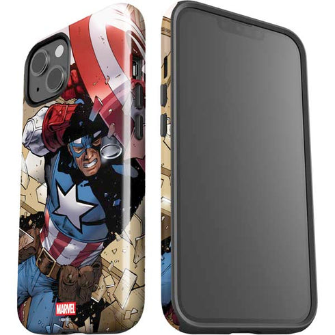 Marvel Captain America Epic Shield Break iPhone 15 Plus Impact Case