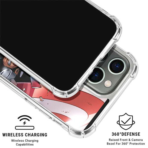 Marvel Captain America Epic Shield Break iPhone 15 Pro Clear Case
