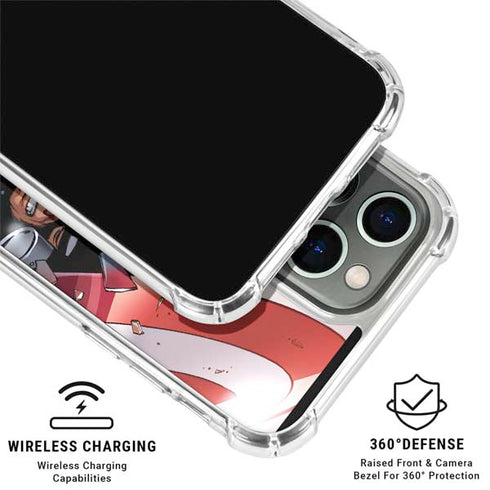 Marvel Captain America Epic Shield Break iPhone 15 Pro Max Clear Case