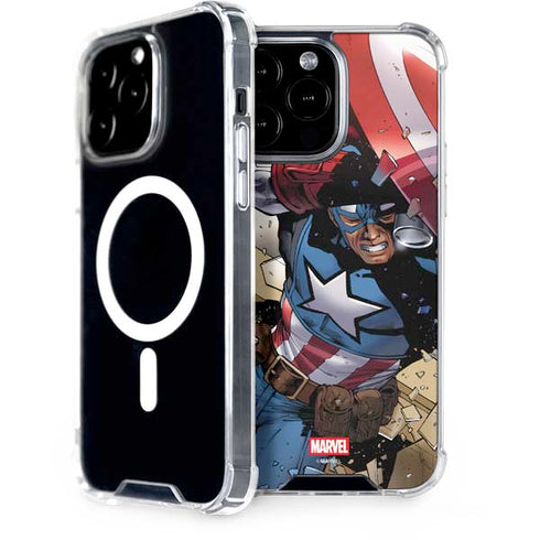 Marvel Captain America Epic Shield Break iPhone 15 Pro Max MagSafe Case