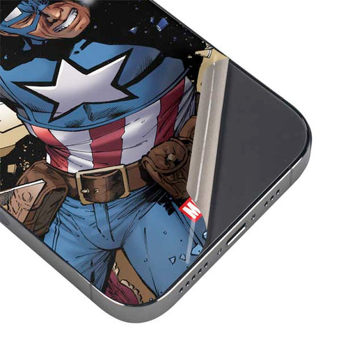Marvel Captain America Epic Shield Break iPhone 15 Pro Skin