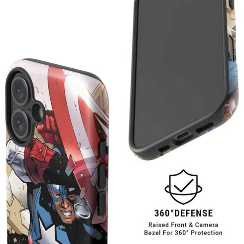 Marvel Captain America Epic Shield Break iPhone 16 Plus Magsafe Impact Case