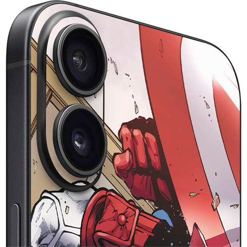 Marvel Captain America Epic Shield Break iPhone 16 Plus Skin