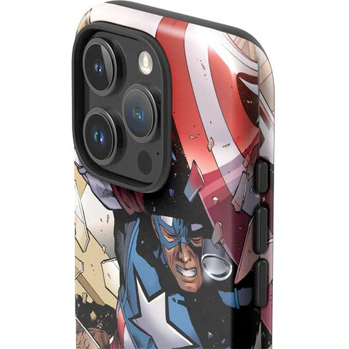 Marvel Captain America Epic Shield Break iPhone 16 Pro Impact Case