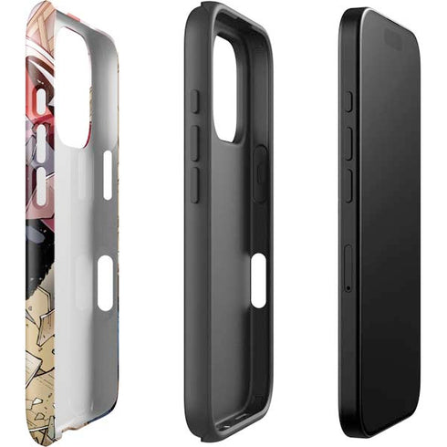 Marvel Captain America Epic Shield Break iPhone 16 Pro Impact Case