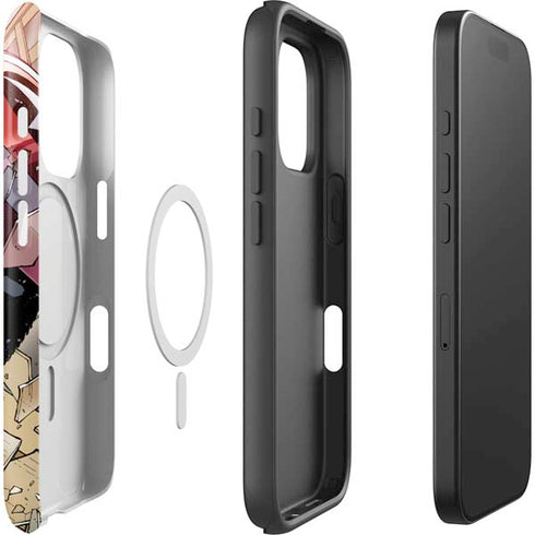 Marvel Captain America Epic Shield Break iPhone 16 Pro Magsafe Impact Case