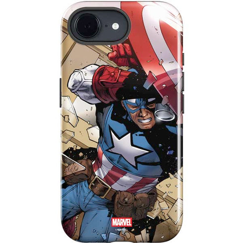 Marvel Captain America Epic Shield Break iPhone 16e Impact Case