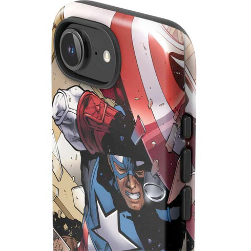 Marvel Captain America Epic Shield Break iPhone 16e Impact Case
