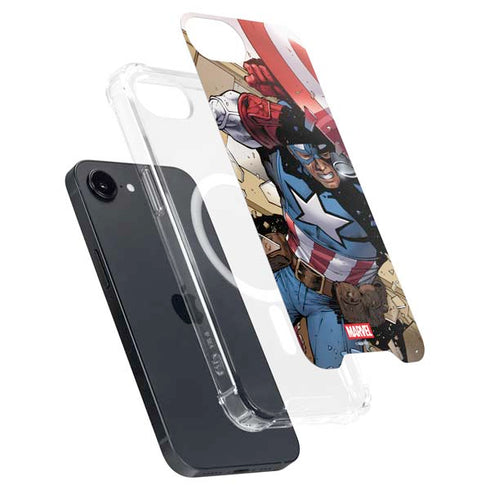 Marvel Captain America Epic Shield Break iPhone 16e MagSafe Case