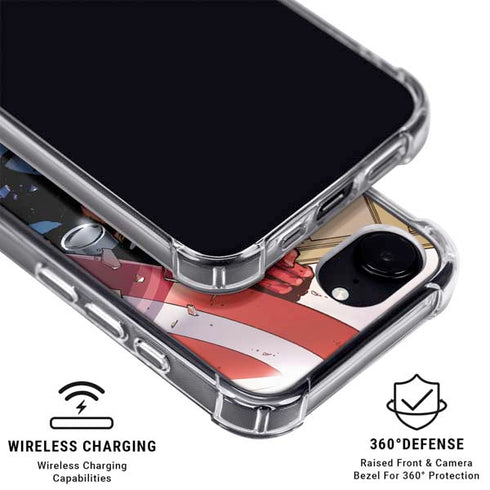 Marvel Captain America Epic Shield Break iPhone 16e MagSafe Case