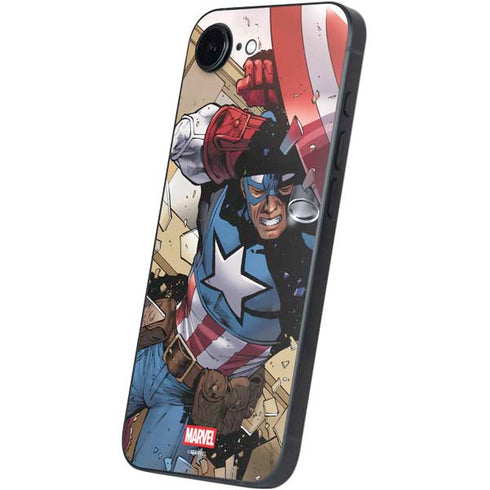 Marvel Captain America Epic Shield Break iPhone 16e Skin