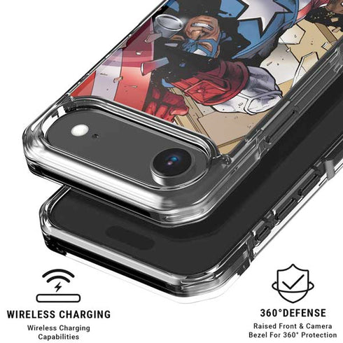 Marvel Captain America Epic Shield Break iPhone 17 Air Clear Case