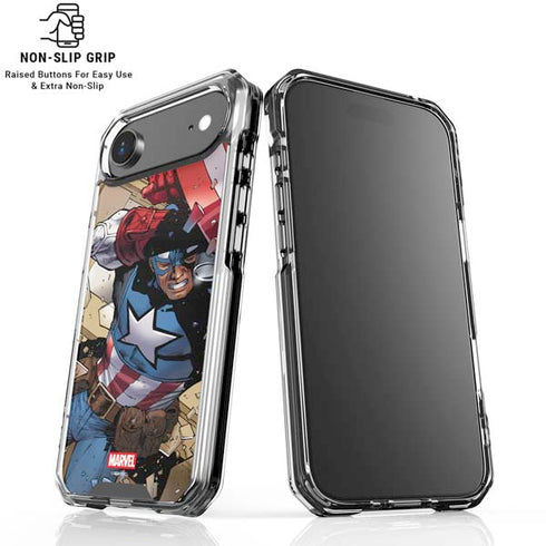 Marvel Captain America Epic Shield Break iPhone 17 Air Clear Case