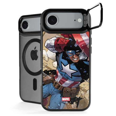 Marvel Captain America Epic Shield Break iPhone 17 Air Kickstand Case