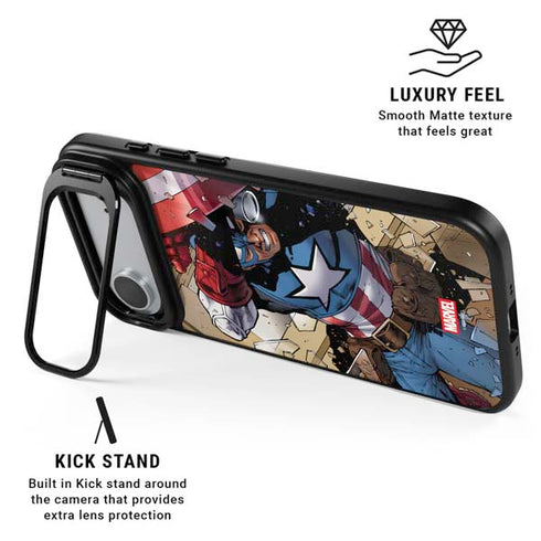 Marvel Captain America Epic Shield Break iPhone 17 Air Kickstand Case