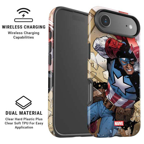 Marvel Captain America Epic Shield Break iPhone 17 Air Magsafe Impact Case
