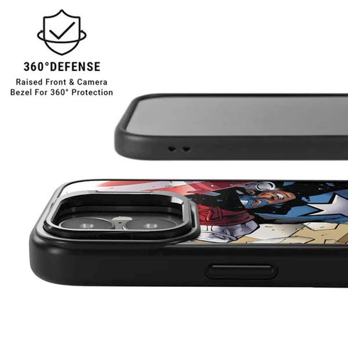 Marvel Captain America Epic Shield Break iPhone 17 Kickstand Case