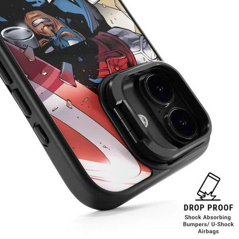 Marvel Captain America Epic Shield Break iPhone 17 Kickstand Case