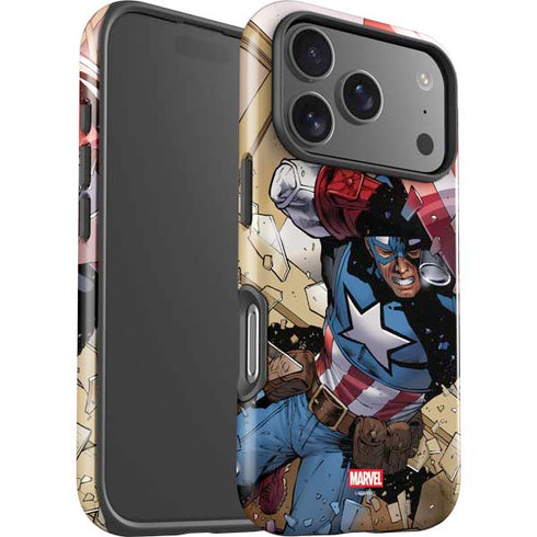 Marvel Captain America Epic Shield Break iPhone 17 Pro Max Impact Case