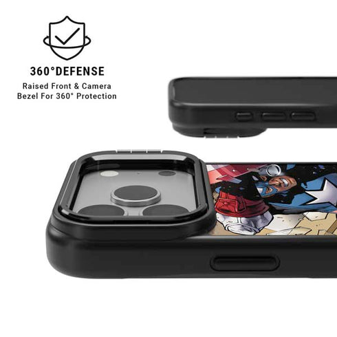 Marvel Captain America Epic Shield Break iPhone 17 Pro Max Kickstand Case