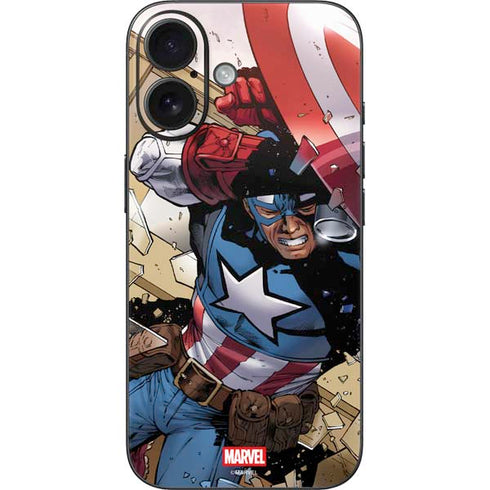 Marvel Captain America Epic Shield Break iPhone 17 Skin