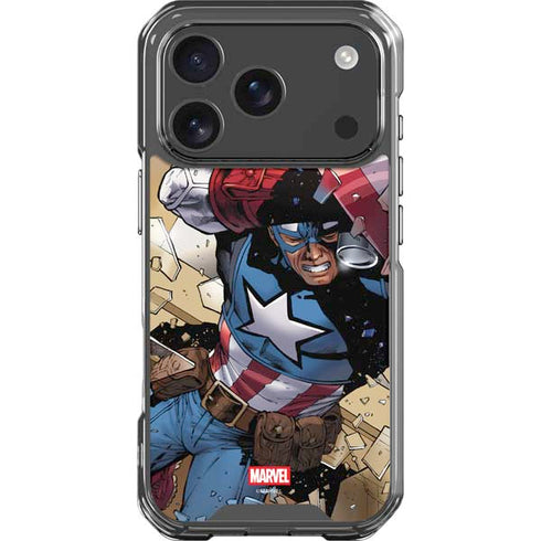 Marvel Captain America Epic Shield Break iPhone 18 Pro Clear Case