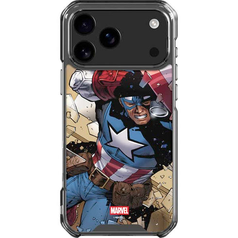 Marvel Captain America Epic Shield Break iPhone 18 Pro Max Clear Case