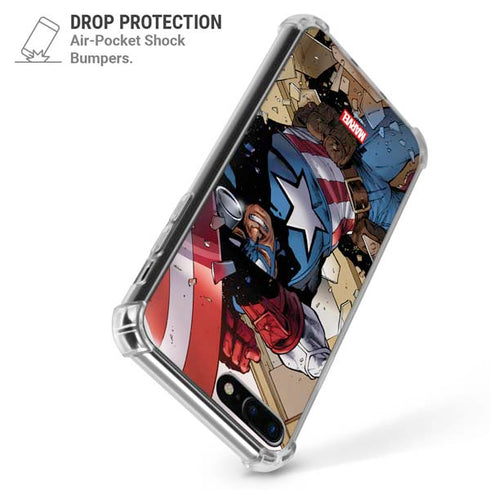 Marvel Captain America Epic Shield Break iPhone 7/8 Plus Clear Case