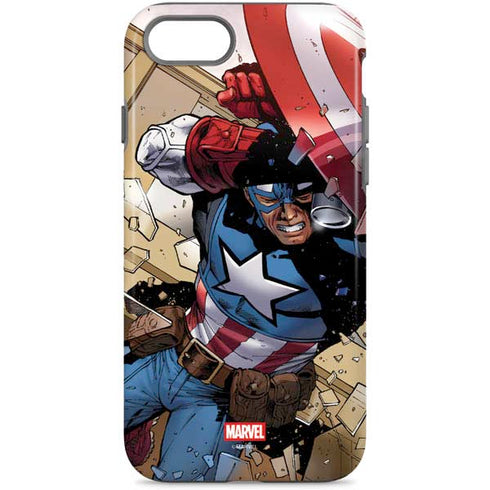 Marvel Captain America Epic Shield Break iPhone Cases