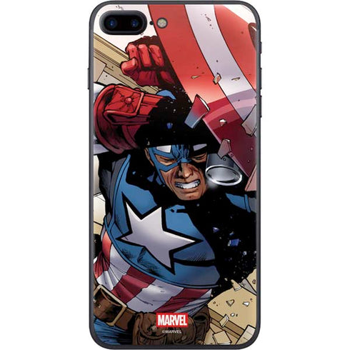 Marvel Captain America Epic Shield Break iPhone 8 Plus Skin