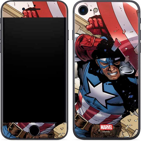 Marvel Captain America Epic Shield Break iPhone 8 Skin