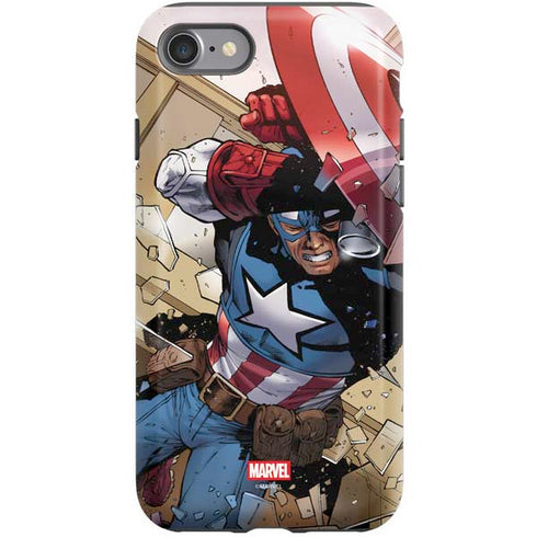 Marvel Captain America Epic Shield Break iPhone SE (2nd & 3rd Gen) Pro Case