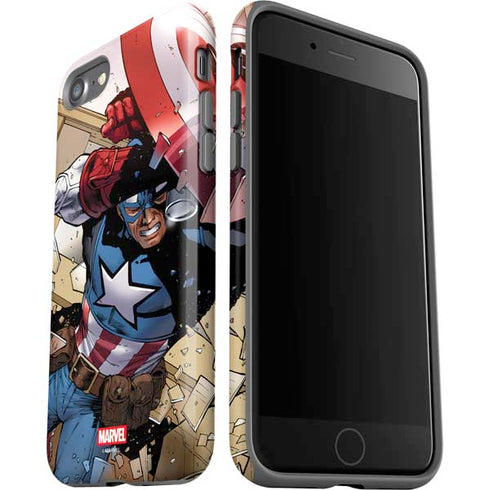 Marvel Captain America Epic Shield Break iPhone SE (2nd & 3rd Gen) Pro Case