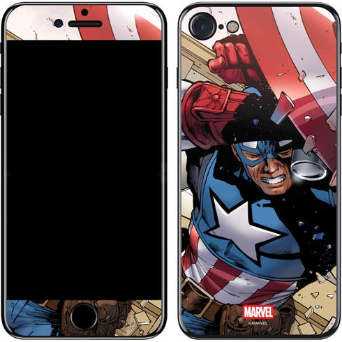 Marvel Captain America Epic Shield Break iPhone SE (2nd & 3rd Gen) Skin