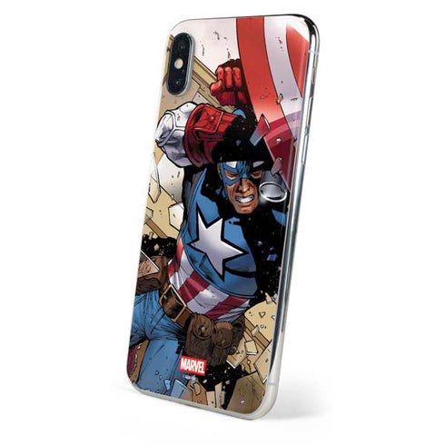 Marvel Captain America Epic Shield Break iPhone XS Max Skin