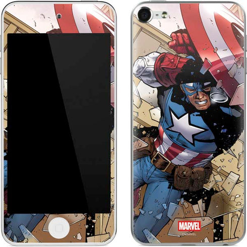 Marvel Captain America Epic Shield Break Apple iPod Skin