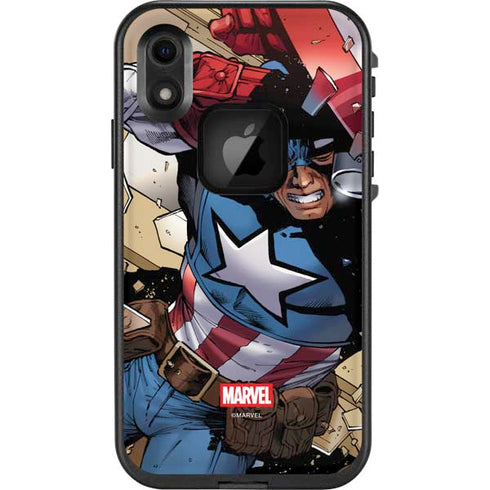 Marvel Captain America Epic Shield Break LifeProof Fre iPhone Skin