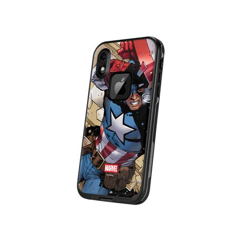 Marvel Captain America Epic Shield Break LifeProof Fre iPhone Skin