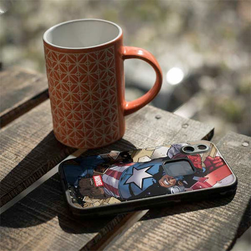 Marvel Captain America Epic Shield Break LifeProof Fre iPhone Skin
