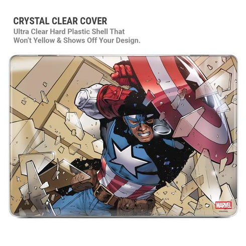 Marvel Captain America Epic Shield Break MacBook Air 15in (2023-2025) Case plus Skin