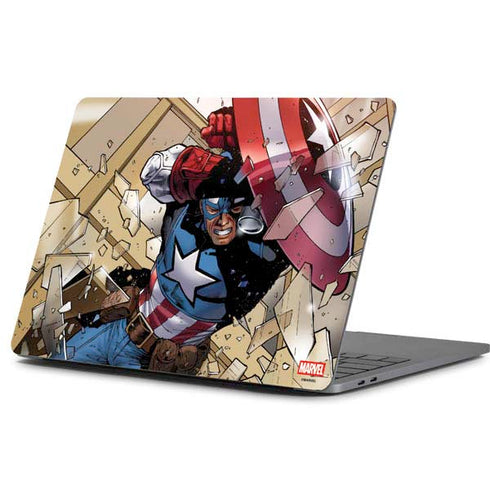 Marvel Captain America Epic Shield Break Apple MacBook Pro 13-inch Skin